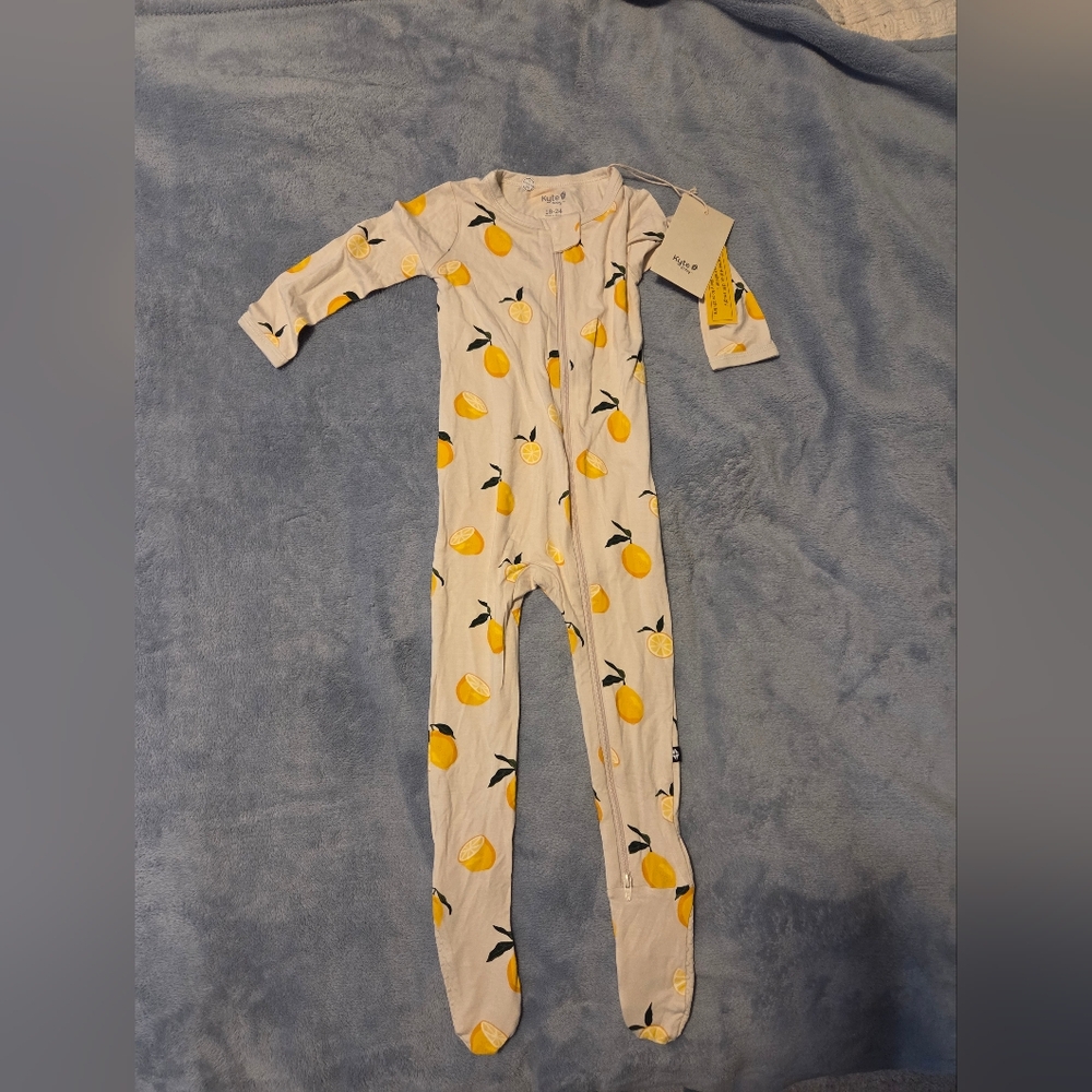 Kyte BABY Lemon Patterned Kids Footie